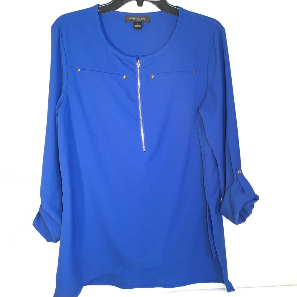 🟧🔥August Silk women’s blouse.  Size M
